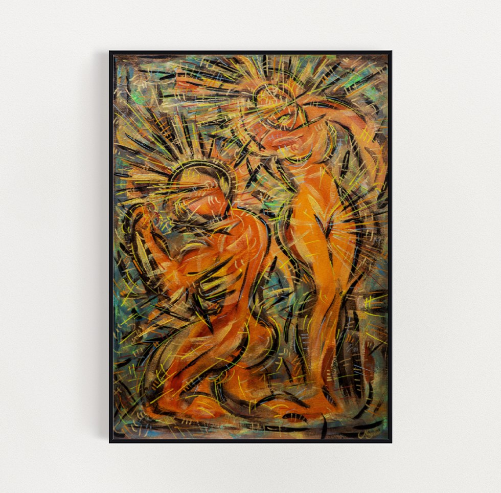 "Paradise Lost - Adam & Eve" - Original Painting